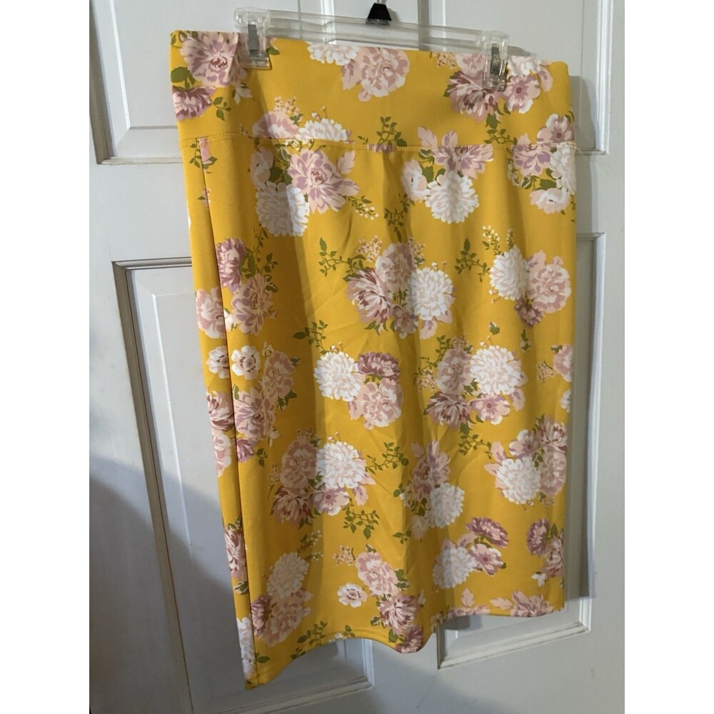 Full Circle Trends Floral Midi Skirt Women Size XL (14-16)